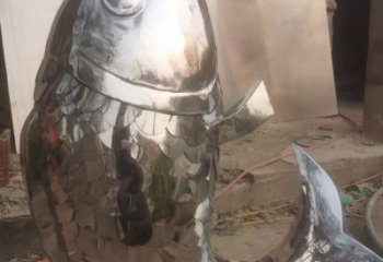 鏡面魚雕塑廠家 不銹鋼鏡面魚雕塑報價