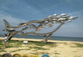 幾何群魚雕塑廠家 鏡面不銹鋼群魚雕塑生產(chǎn)企業(yè)