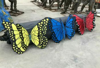 花蝴蝶雕塑廠家 大小自定 不銹鋼花蝴蝶雕塑制作廠家