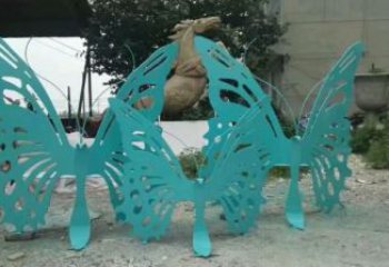 蝴蝶座椅雕塑廠家 現(xiàn)代元素概念 提供不銹鋼蝴蝶座椅雕塑廠家