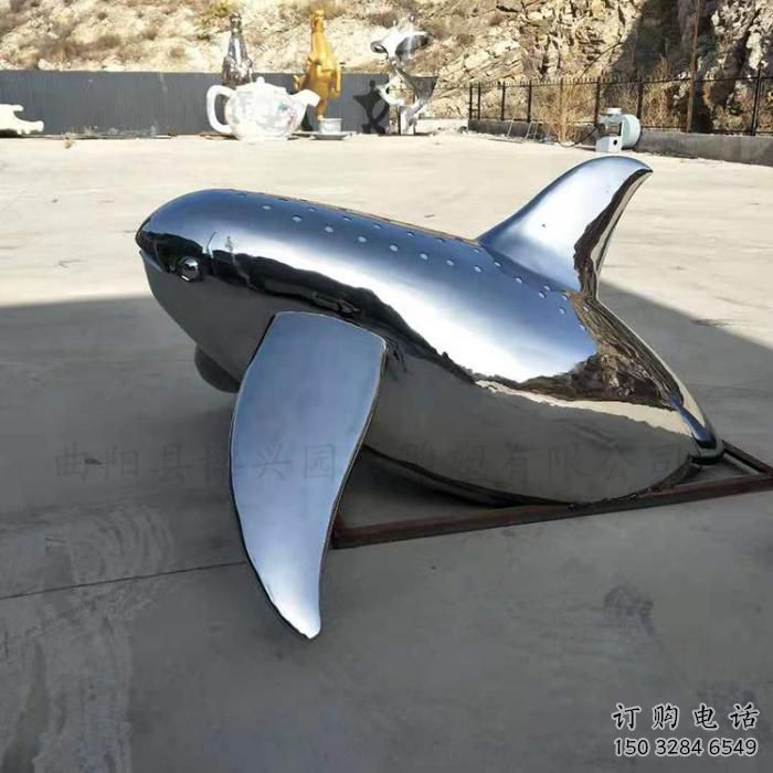 不銹鋼海豚雕塑廠家 鏡面海豚雕塑生產制作