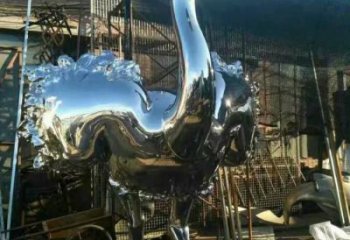 鴕鳥雕塑廠家 供需不銹鋼鏡面鴕鳥雕塑