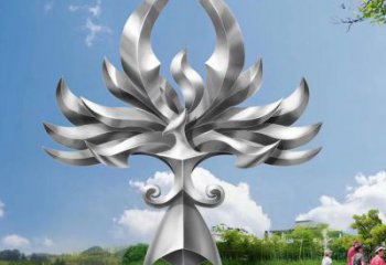 百鳥朝鳳雕塑廠家 金屬鳥類 不銹鋼百鳥朝鳳雕塑生產