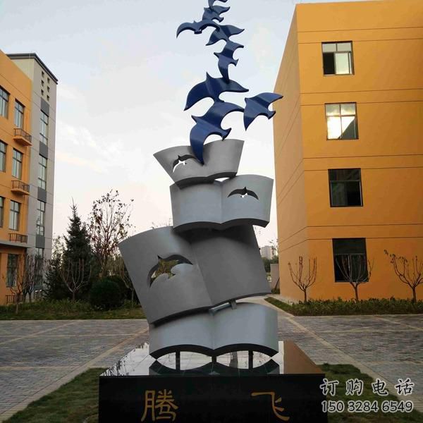 飛燕傳書雕塑廠家 書雕塑 飛燕雕塑 不銹鋼雕塑廠家