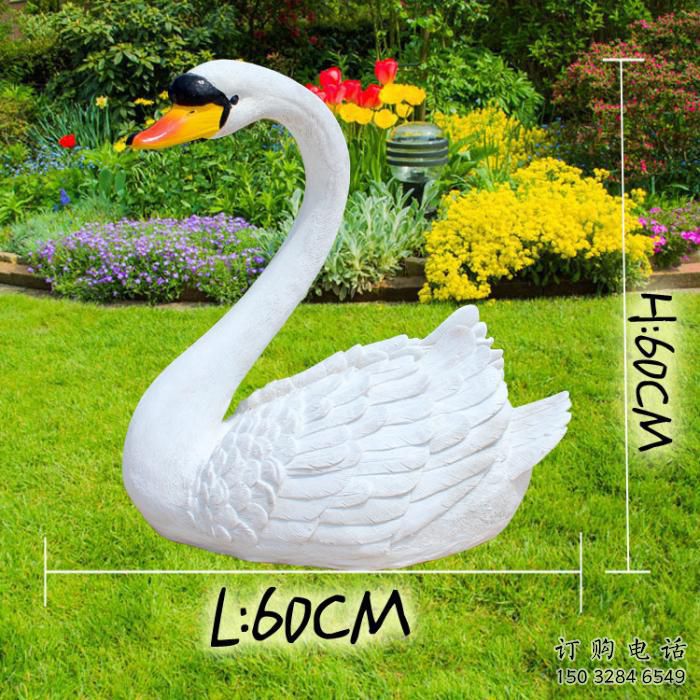 白天鵝雕塑廠家 園林動(dòng)物 白天鵝雕塑規(guī)格