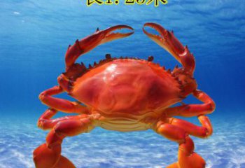 彩繪螃蟹雕塑廠家 生物標識類 大型彩繪螃蟹雕塑生產(chǎn)