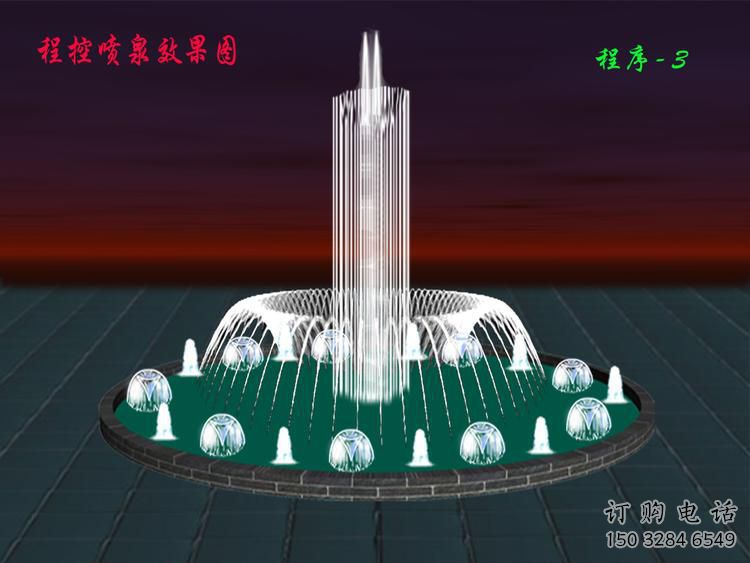 水景瀑布噴泉雕塑廠家  潛水泵循環(huán)供水