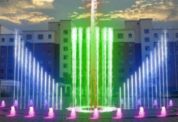 水景高低噴泉雕塑廠家 多色花樣設(shè)計(jì)概念