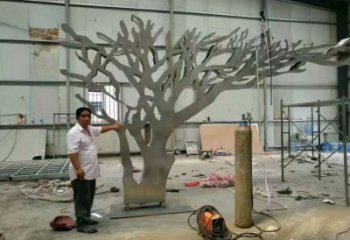 剪影樹雕塑廠家 園林不銹鋼剪影雕塑