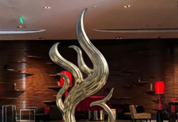 抽象鳳凰雕塑 不銹鋼抽象鳳凰雕塑