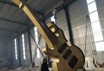 大提琴雕塑廠家 民族樂器風情 大型大提琴雕塑