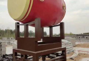 大鼓雕塑廠家 臺式不銹鋼大鼓雕塑