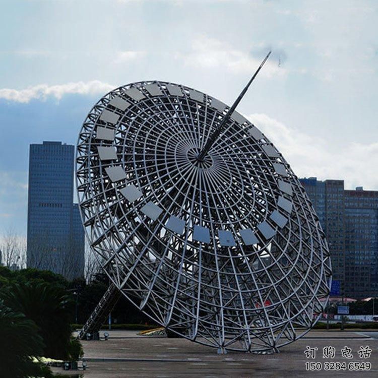 日晷雕塑 鏤空不銹鋼日晷雕塑廠家