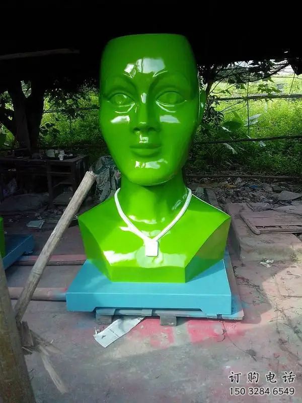 人頭雕塑廠家 現(xiàn)代人物擺件 不銹鋼現(xiàn)代人頭雕塑