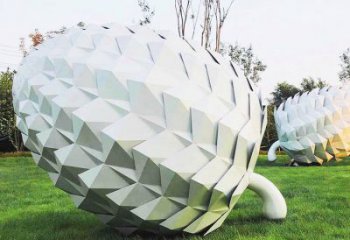 松塔雕塑廠家 堅果藝術體 不銹鋼松塔雕塑