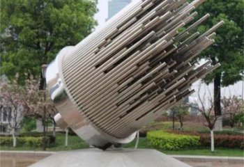 圓管雕塑 金屬景觀雕塑 不銹鋼圓管雕塑廠家
