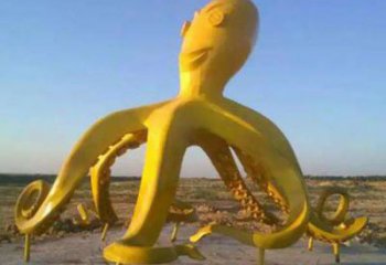 八爪魚雕塑廠家 生物景觀小品 不銹鋼八爪魚雕塑制作