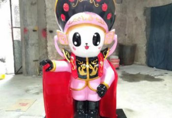 變臉人物雕塑 京劇小品 戶外街道京劇人物雕塑擺件