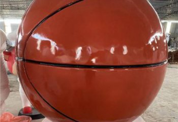 籃球雕塑 體育運動擺件 戶外烤漆籃球雕塑廠家