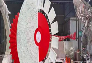 圓環雕塑 異形烤漆擺件 戶外異形圓環雕塑廠家