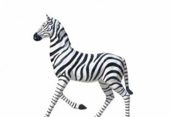 商場斑馬雕塑 室內彩繪擺件 噴漆異形斑馬雕塑廠家