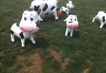 幼兒園小狗雕塑廠家 卡通彩繪擺件 戶外噴漆小狗雕塑