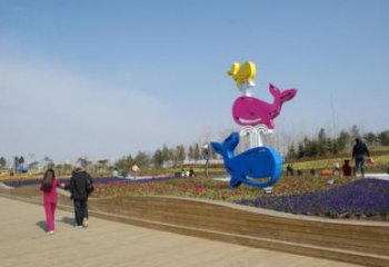 街道海星雕塑 卡通彩繪擺件 異形幾何海星雕塑廠家