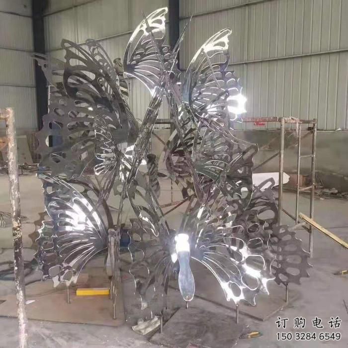 商場蝴蝶雕塑 中式鏤空擺件 酒店房地產(chǎn)蝴蝶雕塑廠家