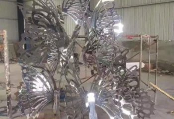 商場蝴蝶雕塑 中式鏤空擺件 酒店房地產(chǎn)蝴蝶雕塑廠家