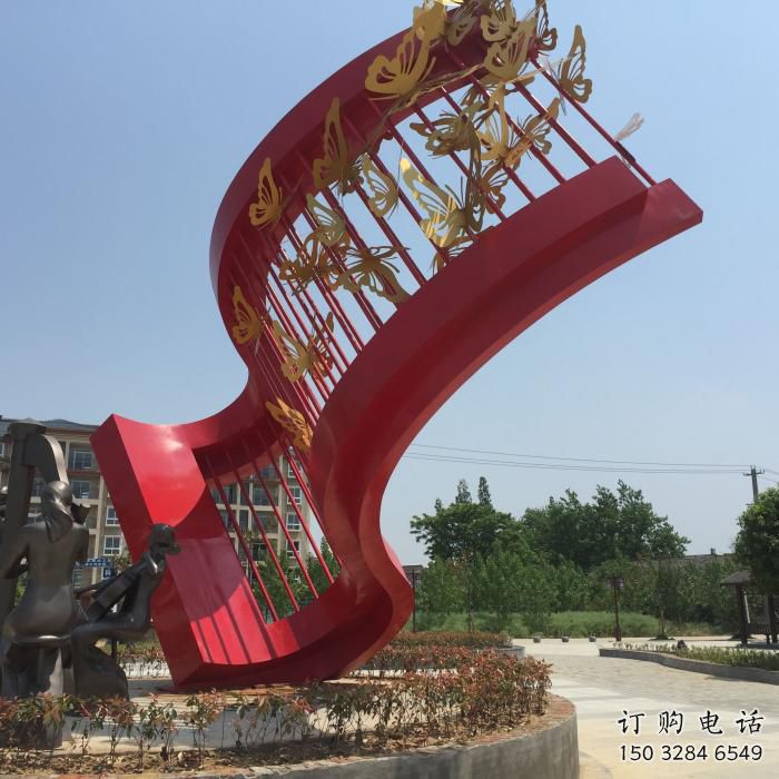 剪紙蝴蝶雕塑廠家 廣場公園擺件 現(xiàn)代創(chuàng)意蝴蝶雕塑