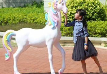 公園獨(dú)角獸雕塑廠家 中式抽象小品 風(fēng)景區(qū)仿古獨(dú)角獸雕塑