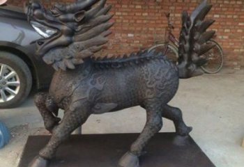 賓館獨(dú)角獸雕塑廠家 歐式仿真小品 村口噴漆獨(dú)角獸雕塑