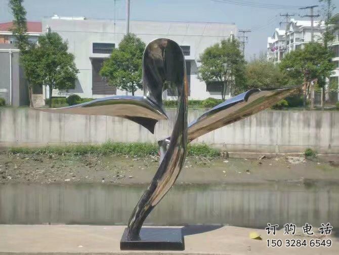 啞光飛鷹雕塑廠家 大型創意擺件 風景區抽象飛鷹雕塑