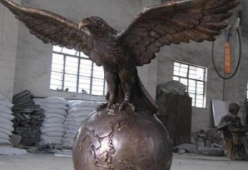 住宅小區飛鷹雕塑廠家 大型現代小品 公園噴漆飛鷹雕塑