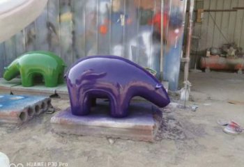 幼兒園狗熊雕塑廠家 卡通噴漆小品 室內異形狗熊雕塑