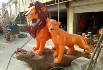 室內雄獅雕塑廠家 大型風景區小品 步行街仿真雄獅雕塑