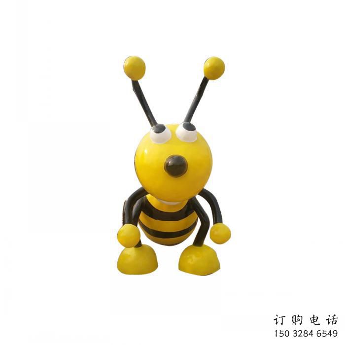 街道蜜蜂雕塑廠家 創(chuàng)意村口小品 酒店拉絲蜜蜂雕塑