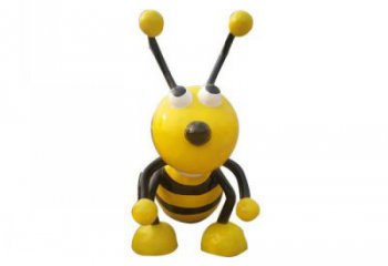 街道蜜蜂雕塑廠家 創(chuàng)意村口小品 酒店拉絲蜜蜂雕塑