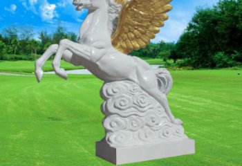 幼兒園天馬雕塑廠家 卡通噴漆小品 室內異形天馬雕塑