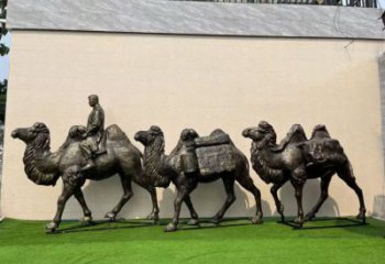 抽象駱駝雕塑廠家 創意村口擺件 創意仿古駱駝雕塑