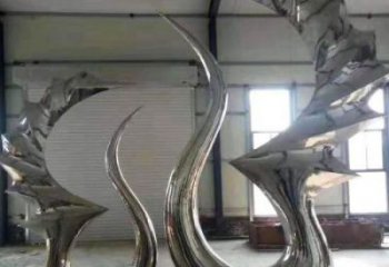 商場鵝雕塑廠家 中式室內小品 酒店拉絲鵝雕塑