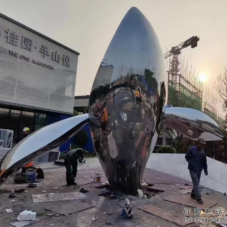 園林金魚雕塑廠家 大型房地產擺件 街道戶外金魚雕塑