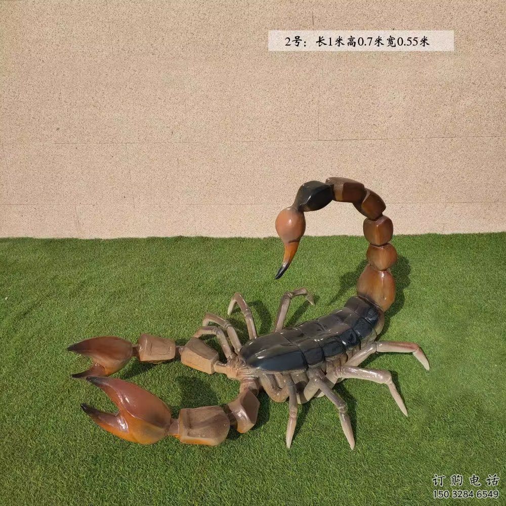 大門口蝎子雕塑廠家 歐式賓館擺件 風景區仿古蝎子雕塑
