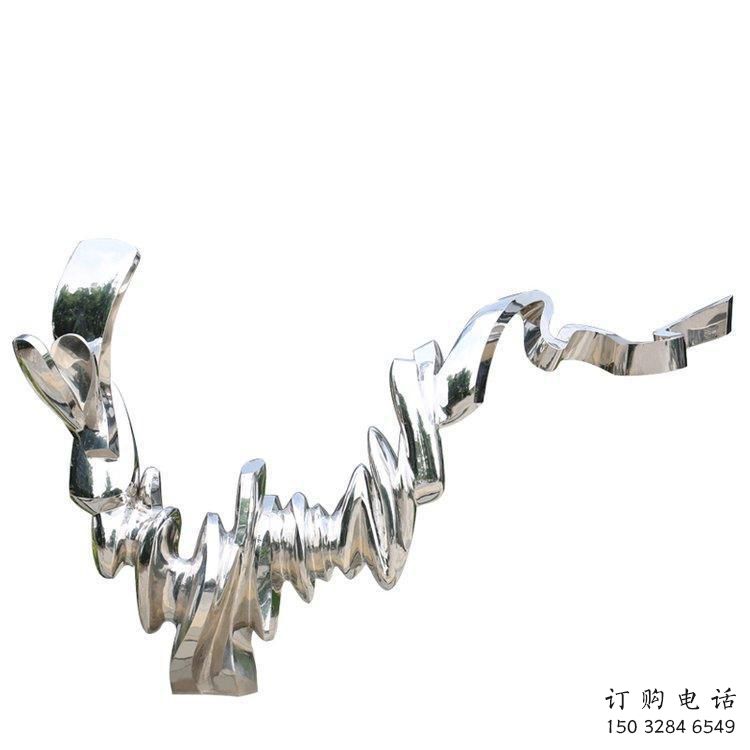異形貓雕塑廠家 戶外抽象擺件 酒店拉絲貓雕塑