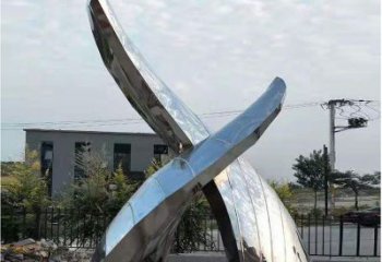 鍛造魚尾雕塑廠家 卡通鏡面擺件 廣場啞光魚尾雕塑