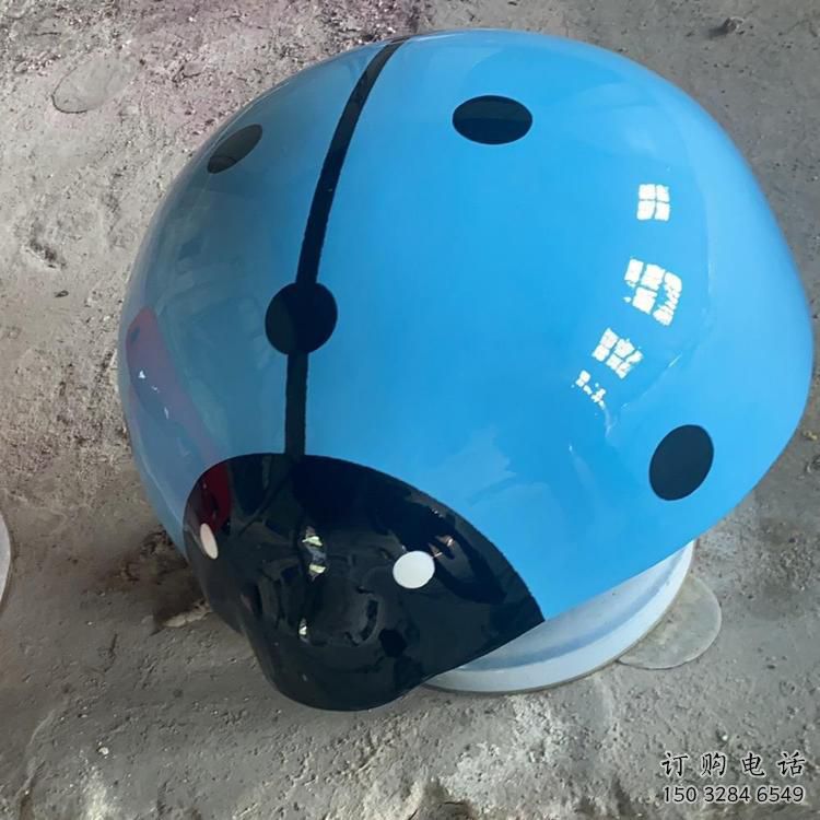 彩繪瓢蟲雕塑廠家 現代抽象擺件 商場切面瓢蟲雕塑