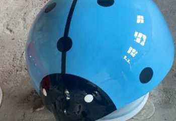 彩繪瓢蟲(chóng)雕塑廠家 現(xiàn)代抽象擺件 商場(chǎng)切面瓢蟲(chóng)雕塑