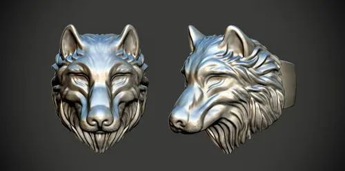 戶外狼頭雕塑廠家 現代創意小品 酒店拉絲狼頭雕塑