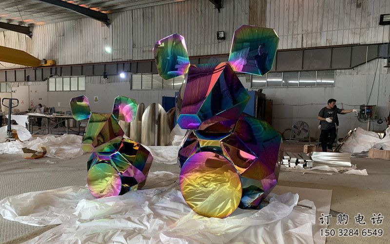 電鍍老鼠雕塑廠家 創意現代擺件 公園噴漆老鼠雕塑