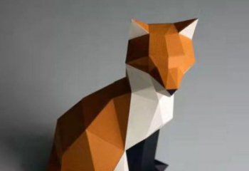 庭院狐貍雕塑廠家 歐式仿真擺件 戶外噴漆狐貍雕塑